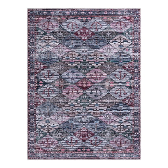 Unique Loom Mangata Collection Area Rug - Maya (9' 2" x 12' Rectangle Multi/Blue)