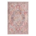 thumbnail image 1 of Unique Loom Mangata Collection Area Rug - Melodie (5' 3" x 8' Rectangle Apricot and pink/Gray), 1 of 12