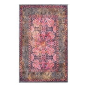 Unique Loom Mangata Collection Area Rug - Mona 2 x 3 1 Rectangle Pink/Beige