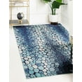 thumbnail image 1 of Unique Loom Mar Bella Estrella Rug Blue/Black 5' 1" x 8' Rectangle Geometric Bohemian Perfect For Living Room Bed Room Dining Room Office, 1 of 7