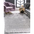 thumbnail image 1 of Unique Loom Marilyn Monroe Deco Glam Geometric Area Rug Gray Silver 10' 0" x 14' 0" Rectangular 10' x 14' Indoor Living Room, Bedroom, Dining Room, 1 of 5