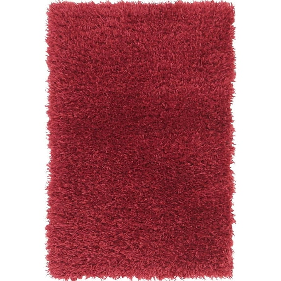 Unique Loom Marilyn Monroe Opulence Shag Collection Area Rug - (2' x 3' Rectangle Lipstick)