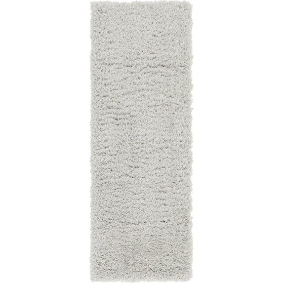 Unique Loom Marilyn Monroe Opulence Shag Collection Area Rug - (2' x 6' 1" Runner Silver Screen)