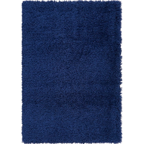Unique Loom Marilyn Monroe Opulence Shag Collection Area Rug - (4' 1" x 6' 1" Rectangle Aegean Blue)