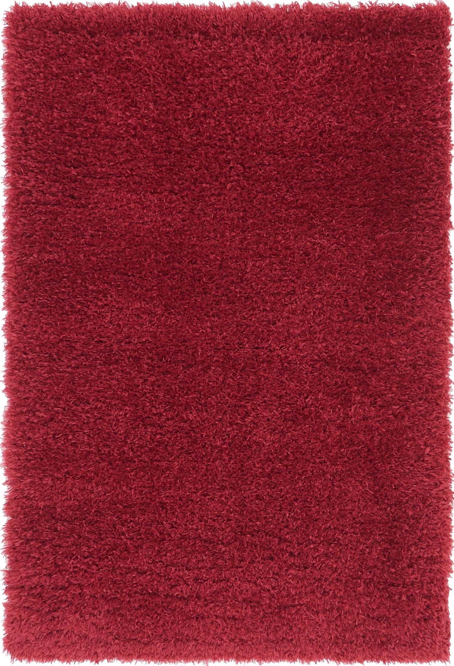 Unique Loom Marilyn Monroe Opulence Shag Collection Area Rug - (4' 1" x 6' 1" Rectangle Lipstick)