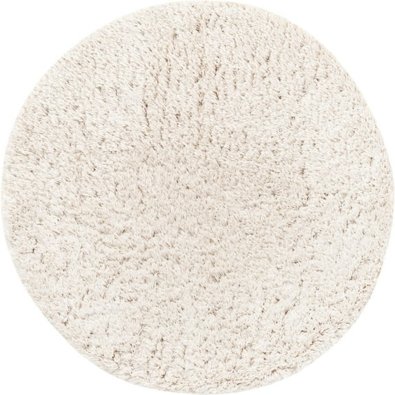 Unique Loom Marilyn Monroe Opulence Shag Collection Area Rug - (5' 3" Round Blonde)