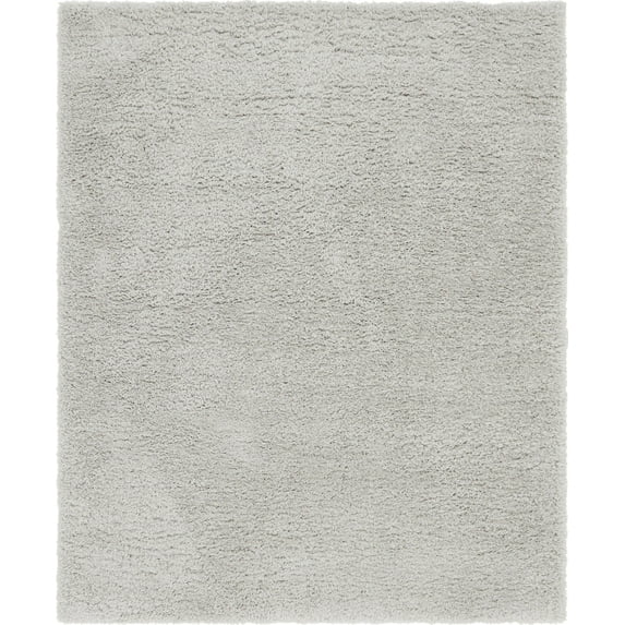 Unique Loom Marilyn Monroe Opulence Shag Collection Area Rug - (8' x 10' Rectangle Silver Screen)
