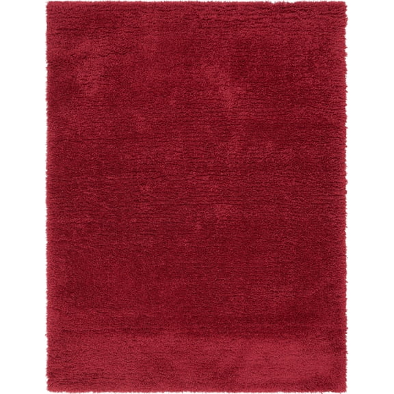 Unique Loom Marilyn Monroe Opulence Shag Collection Area Rug - (9' x 12' Rectangle Lipstick)