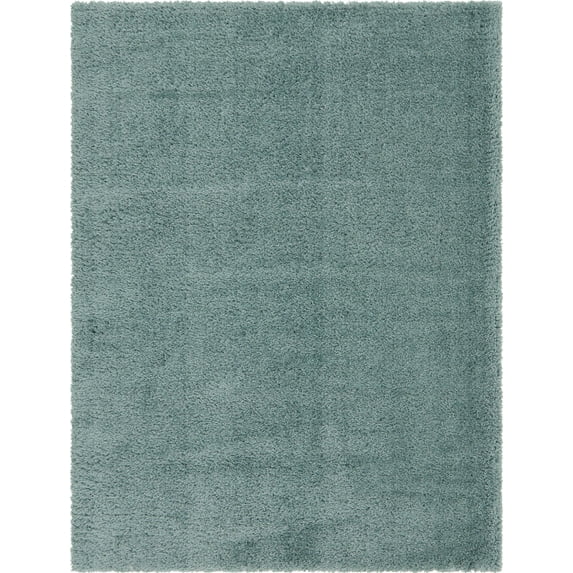 Unique Loom Marilyn Monroe Opulence Shag Collection Area Rug - (9' x 12' Rectangle Niagara)