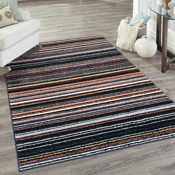 Unique Loom Tagine Collection Area Rug - Maryam (7' 10" x 10' Rectangle Multi/Black)