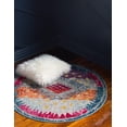 thumbnail image 1 of Unique Loom Matisse Vita Rug Multi/Blue 8' Round Border Bohemian Perfect For Dining Room Entryway Bed Room, 1 of 8