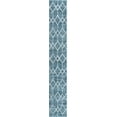 thumbnail image 1 of Unique Loom Matrix Trellis Collection Area Rug - Deco (2' 7" x 16' 5" Runner Blue/Ivory), 1 of 2