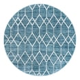 thumbnail image 1 of Unique Loom Matrix Trellis Collection Area Rug - Deco (7' Round Blue/Ivory), 1 of 10