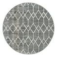 thumbnail image 1 of Unique Loom Matrix Trellis Collection Area Rug - Deco (7' Round Gray/Ivory), 1 of 10