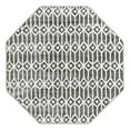 thumbnail image 1 of Unique Loom Matrix Trellis Collection Area Rug - Diamonds (5' 3" Octagon Gray/Ivory), 1 of 11