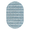 thumbnail image 1 of Unique Loom Matrix Trellis Collection Area Rug - Diamonds (5' 3" x 8' Oval Blue/Light Blue), 1 of 8