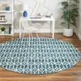 thumbnail image 1 of Unique Loom Matrix Trellis Collection Area Rug - Diamonds (8' Round Blue/Light Blue), 1 of 6