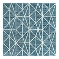 thumbnail image 1 of Unique Loom Matrix Trellis Collection Area Rug - Geometric (5' 3" Square Blue/Light Blue), 1 of 10