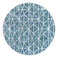 thumbnail image 1 of Unique Loom Matrix Trellis Collection Area Rug - Geometric (7' Round Blue/Light Blue), 1 of 10