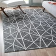 thumbnail image 1 of Unique Loom Matrix Trellis Collection Area Rug - Geometric (7' x 10' Rectangle Gray/Ivory), 1 of 7