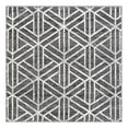 thumbnail image 1 of Unique Loom Matrix Trellis Collection Area Rug - Motif (5' 3" Square Gray/Ivory), 1 of 10