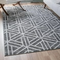 thumbnail image 1 of Unique Loom Matrix Trellis Collection Area Rug - Motif (9' x 12' 2" Rectangle Gray/Ivory), 1 of 7