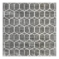 thumbnail image 1 of Unique Loom Matrix Trellis Collection Area Rug - Tile (7' Square Grey/Ivory), 1 of 9