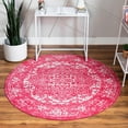 thumbnail image 1 of Unique Loom 5 Ft Round Rug in Pink (3150501), 1 of 6