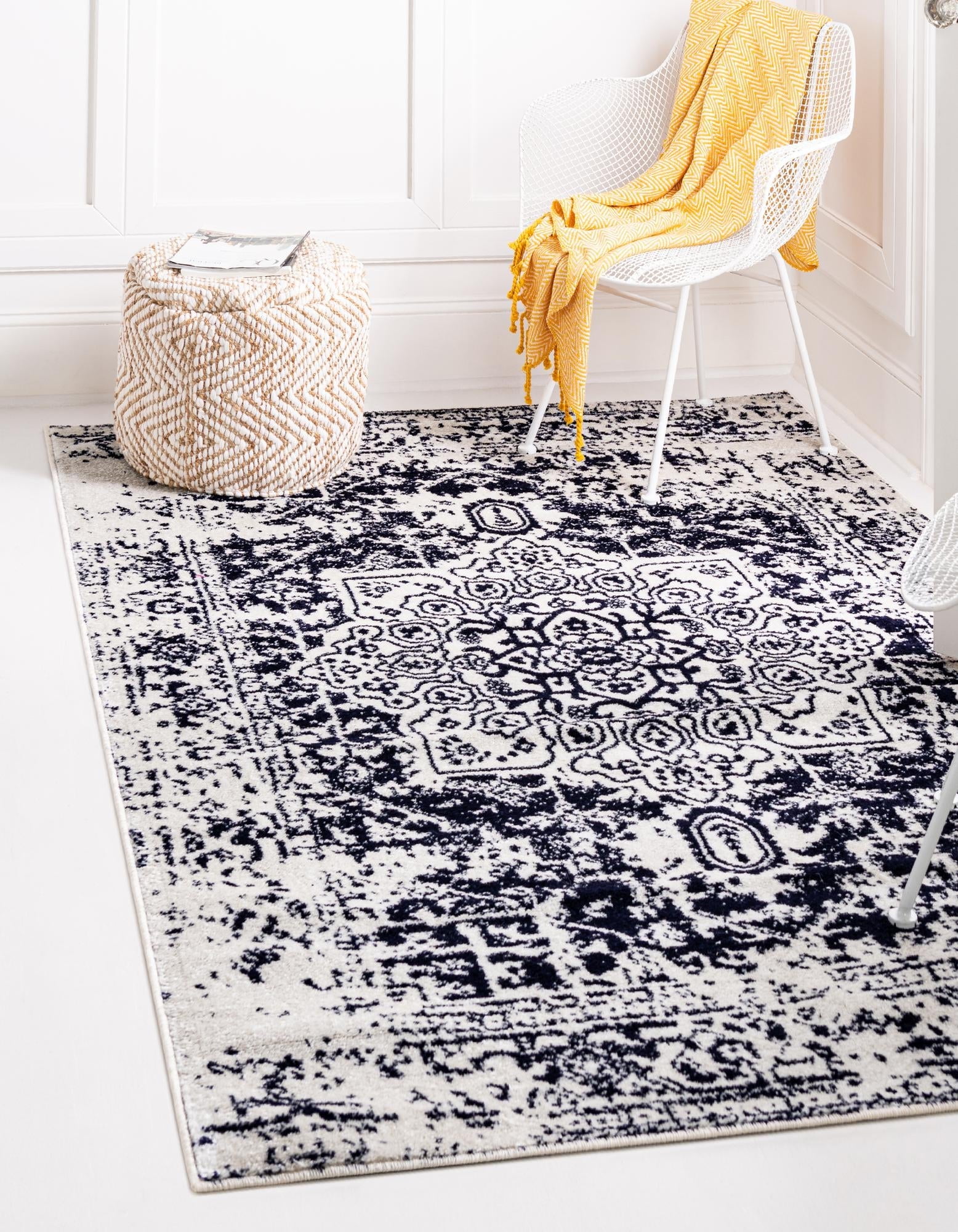 Unique Loom Rectangular 2x3 Rug in Blue (3150307) - Walmart.com