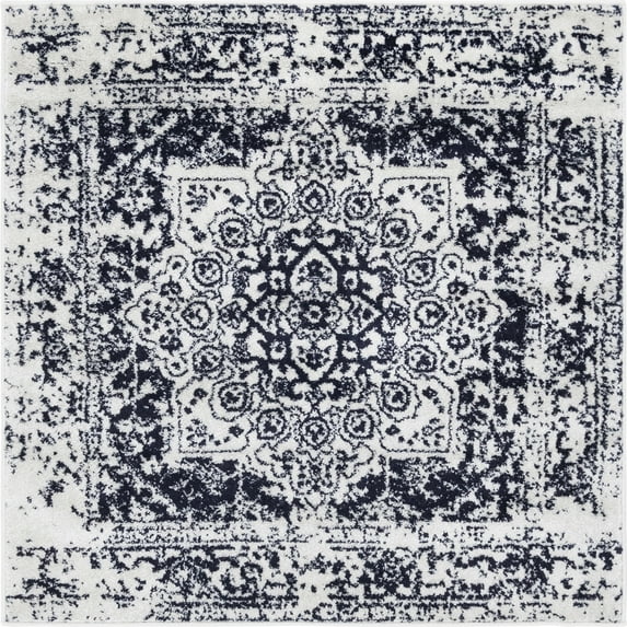 Unique Loom 4 Ft Square Rug in Blue (3150311)