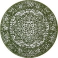 thumbnail image 1 of Unique Loom Medallion Richmond Rug Green/Ivory 3' 3" Round Medallion Traditional Perfect For Dining Room Entryway Bed Room Kids Room, 1 of 9