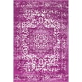thumbnail image 1 of Unique Loom Medallion Richmond Rug Purple/Ivory 4' 1" x 6' 1" Rectangle Medallion Traditional Perfect For Living Room Bed Room Dining Room Office, 1 of 9