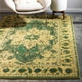 thumbnail image 1 of Unique Loom Medici Collection Area Rug - Oasis (10' 6" x 16' 5" Rectangle Green/Blue), 1 of 7