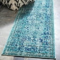 thumbnail image 1 of Unique Loom Medici Collection Area Rug - Salamanca (2' 2" x 6' 9" Runner Light Blue/Blue), 1 of 7