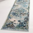 thumbnail image 1 of Unique Loom Medici Collection Area Rug - Valencia (2' 7" x 10' Runner Blue/Brown), 1 of 6