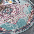 thumbnail image 1 of Unique Loom Medici Collection Area Rug - Valencia (6' 1" Round Light Blue/Beige), 1 of 7