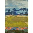 thumbnail image 1 of Unique Loom Medina Estrella Rug Blue/Green 7' 1" x 10' Rectangle Abstract Modern Perfect For Living Room Bed Room Dining Room Office, 1 of 5