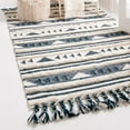 thumbnail image 1 of Unique Loom Mesa Collection Area Rug - Siphon (6' 1" x 9' Rectangle Navy Blue/Ivory), 1 of 7