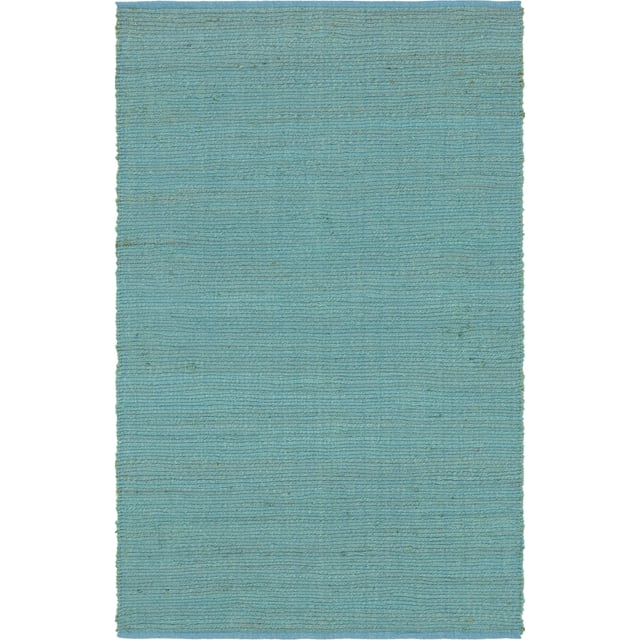 Unique Loom Metallic Jute Natural Fiber Area Rug or Runner