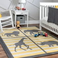 thumbnail image 1 of Unique Loom Metro Collection Area Rug - Safari (8' x 10' Rectangle Gray/Ivory), 1 of 3