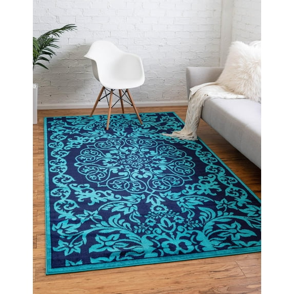 Unique Loom Metro Rug , 8' 0" x 10' 0" ,Turquoise