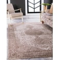 thumbnail image 1 of Unique Loom Bromley Collection Area Rug - Midnight (4' 1" x 6' 1" Rectangle Light Brown/Ivory), 1 of 6