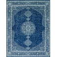 thumbnail image 1 of Unique Loom Midnight Bromley Rug Navy Blue/Ivory 8' x 10' Rectangle Medallion Shabby-Chic Perfect For Living Room Bed Room Dining Room Office, 1 of 10