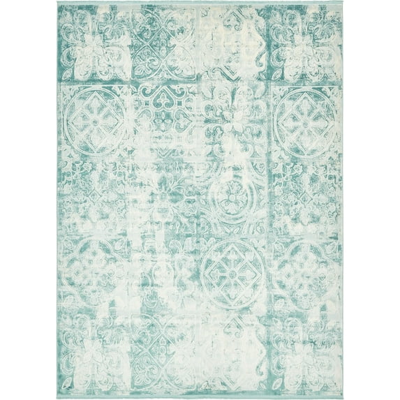 Unique Loom Milos New Classical Vintage Distressed Area Rug or Runner