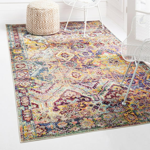 Unique Loom Monterey Collection Area Rug - Aztec (10' 6" x 16' 5" Rectangle Multi/Blue)