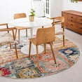 thumbnail image 1 of Unique Loom Monterey Collection Area Rug - Codex (8' Round Multi/Blue), 1 of 7