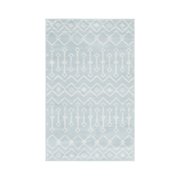 Unique Loom Moroccan Trellis Collection Area Rug - Mamounia (3' 1" x 5' 3" Rectangle Light Blue/Ivory)