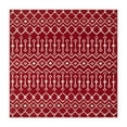 thumbnail image 1 of Unique Loom Moroccan Trellis Collection Area Rug - Mamounia (6' 1" Square Red/Ivory), 1 of 10