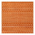 thumbnail image 1 of Unique Loom Moroccan Trellis Collection Area Rug - Mamounia (7' 10" Square Orange/Ivory), 1 of 11