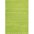 thumbnail image 1 of 6' x 9' Green and Ivory Tribal Geometric Rectangular Area Throw Rug, 1 of 9